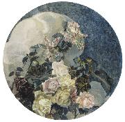 Mikhail Vrubel Roses and Orchids, Germany oil painting artist